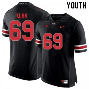 Youth Ohio State Buckeyes #69 Chris Kuhn Blackout Nike NCAA College Football Jersey October CSW1144RM